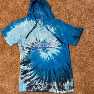 Blue Tie-Dye Royals Hoodie T-Shirt